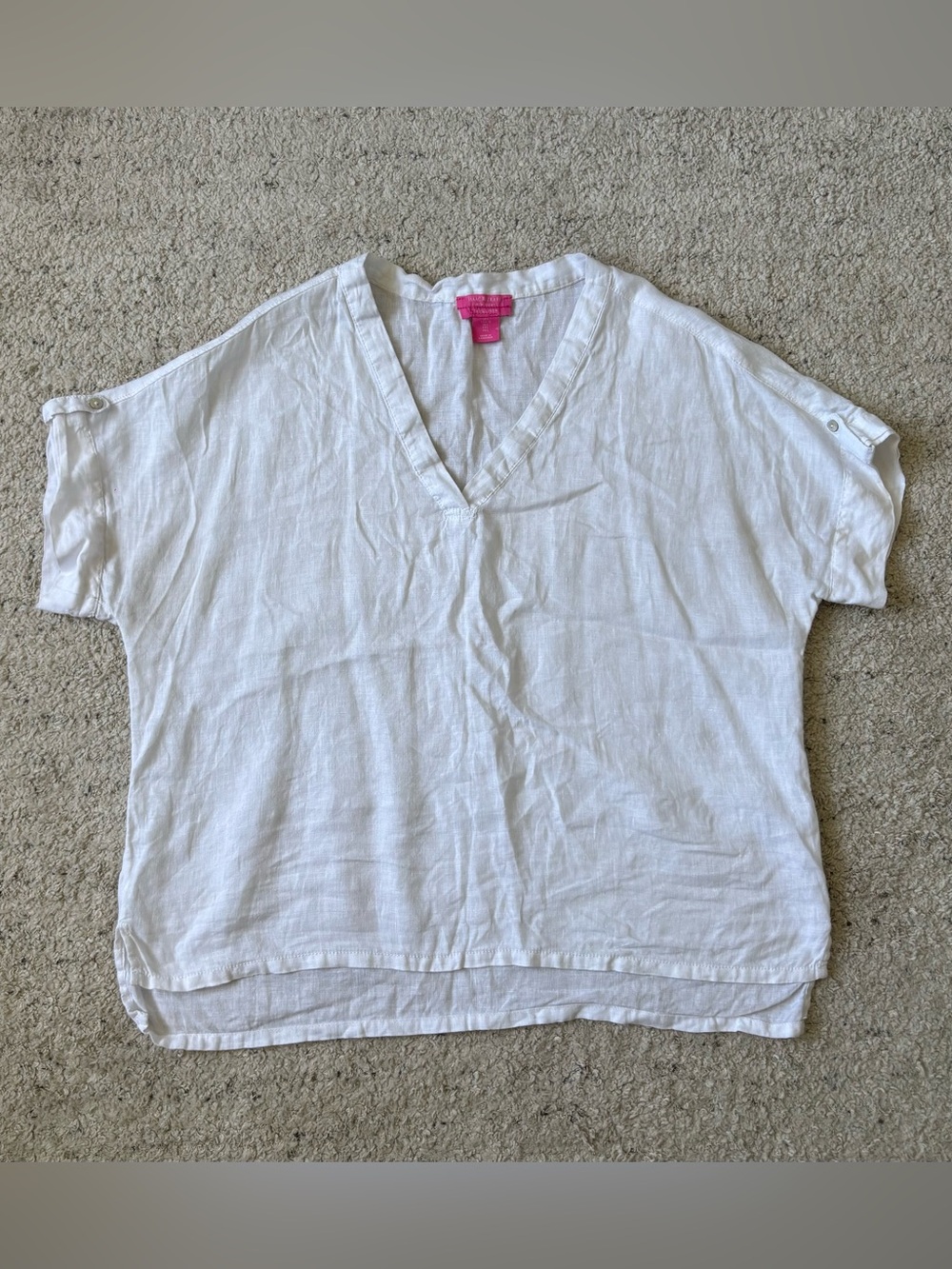 Isaac Mizrahi Linen Blouse